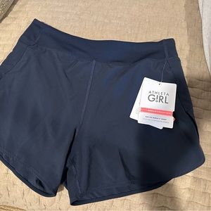 Athleta girl size 16 navy blue shorts, brand new